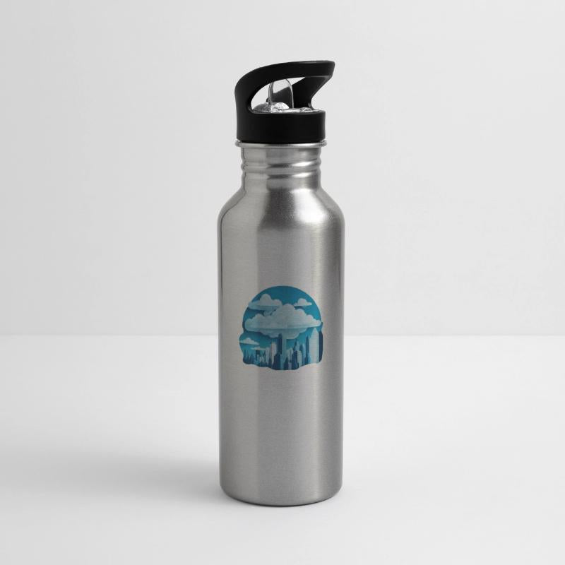 A cityscape made of clouds.