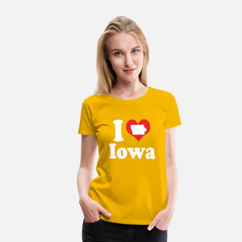 America Citizen US State Love I Heart Iowa
