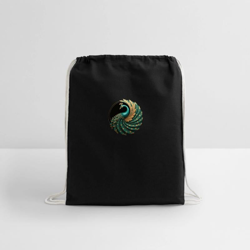 Art Deco Peacock Elegance in Rich Colors