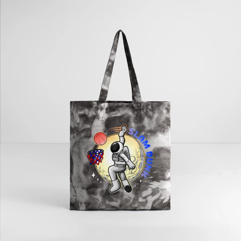 Astronaut Playing Basketball on Moon