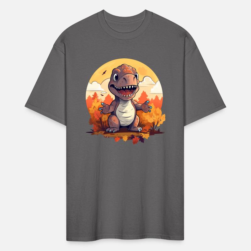 Autumn T-Rex: Leaves, Foliage, and Sunset