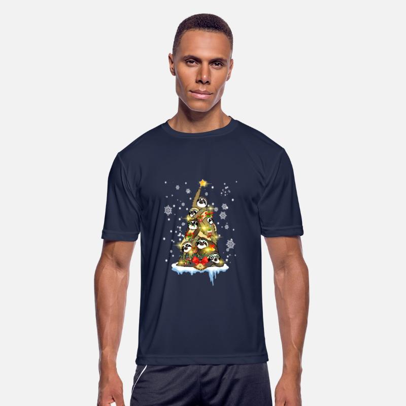 Christmas Sloth Pine Tree Funny Sloth Lovers