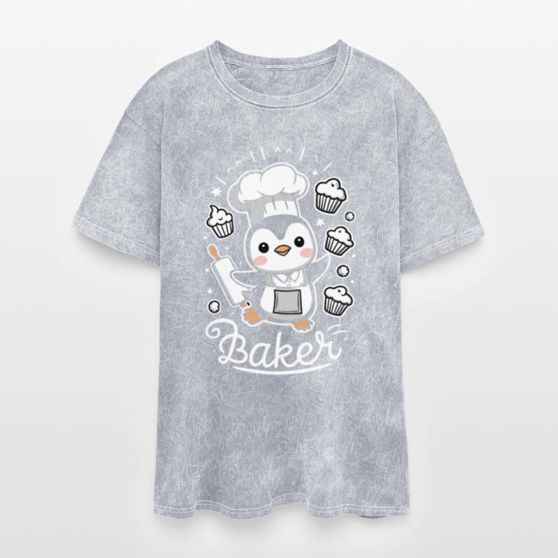 Cute Penguin Baker With Cupcakes