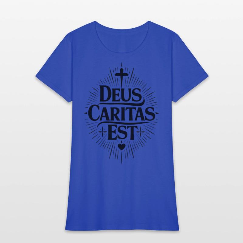 Deus Caritas Est | Latin Christian Faith Design