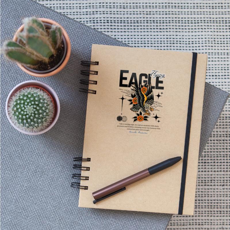 Flying Eagle Vintage Tattoo Style Design