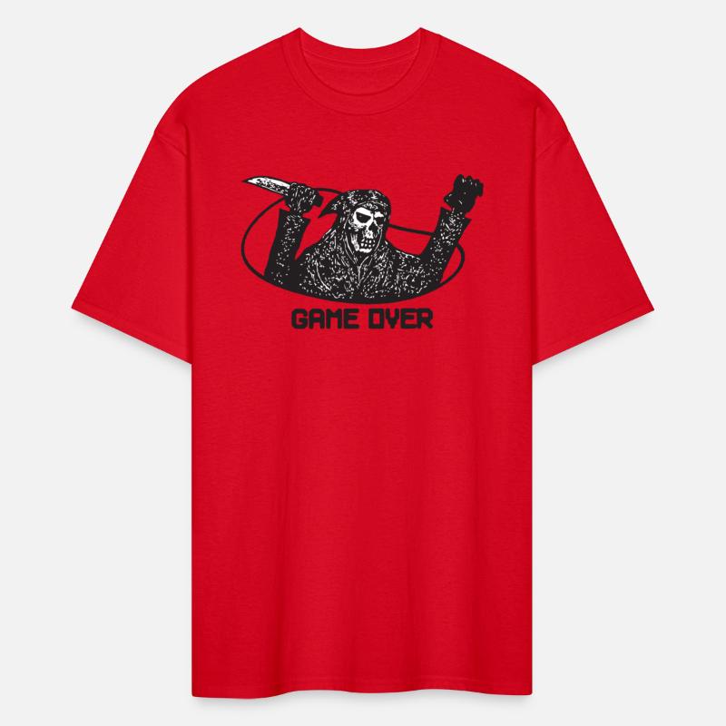 GAME OVER COMIC RETRO T SHIRT