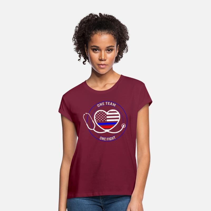 Patriotic Shirt, One Team One Fight Stethoscope