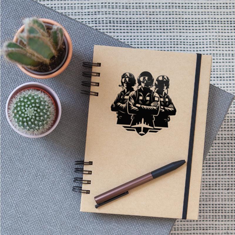 Proud Pilots In Their Flying Suits