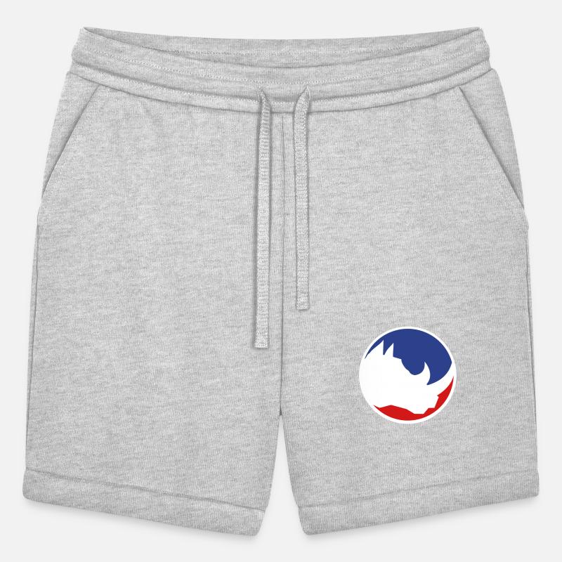 red blue round button circle head silhouette rhino