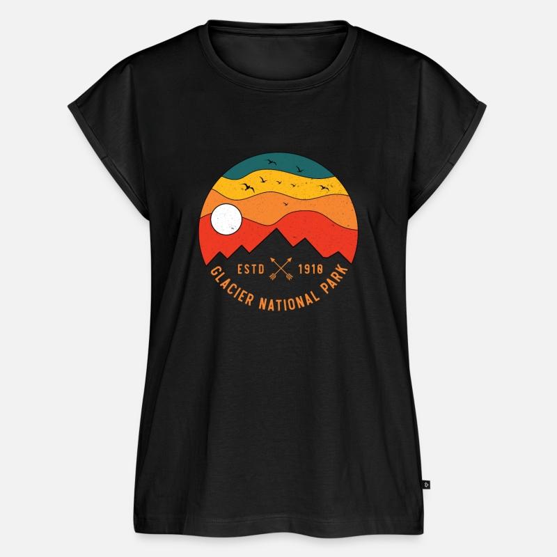 Retro Glacier National Park Montana Souvenir 80s