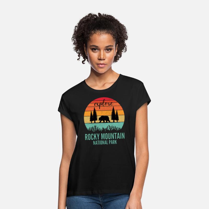Retro Rocky Mountain National Park Shirts