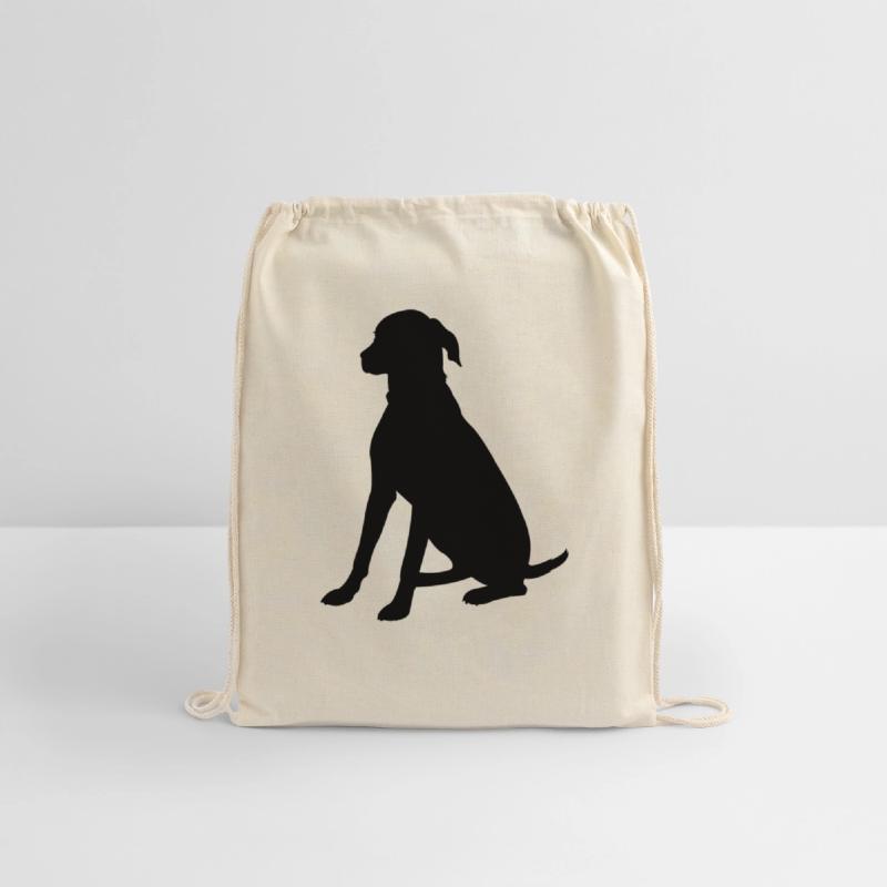 Sitting watch dog silhouette