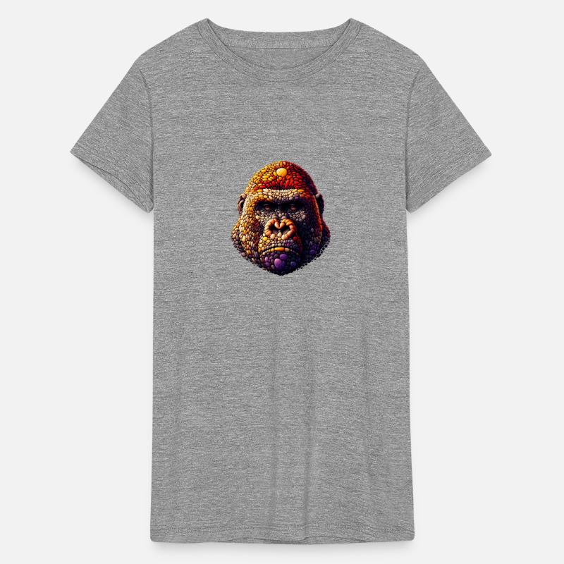 Sunrise Contemplation Gorilla Pebble Portrait