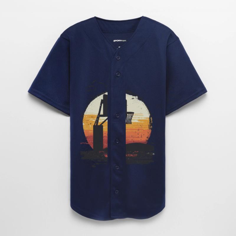 Sunset Basketball Hoop Enthusiast Graphic