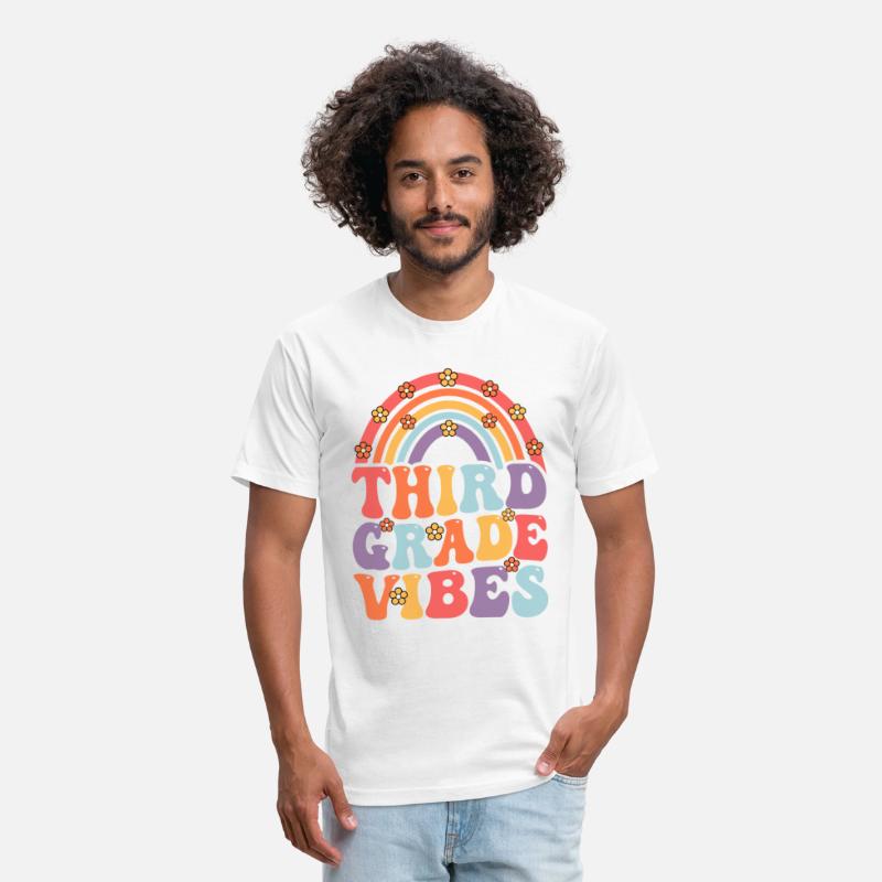 Third Grade Vibes Boho Rainbow Back To School