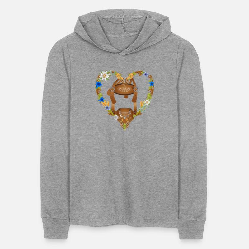 Traditional lederhosen illustration floral heart