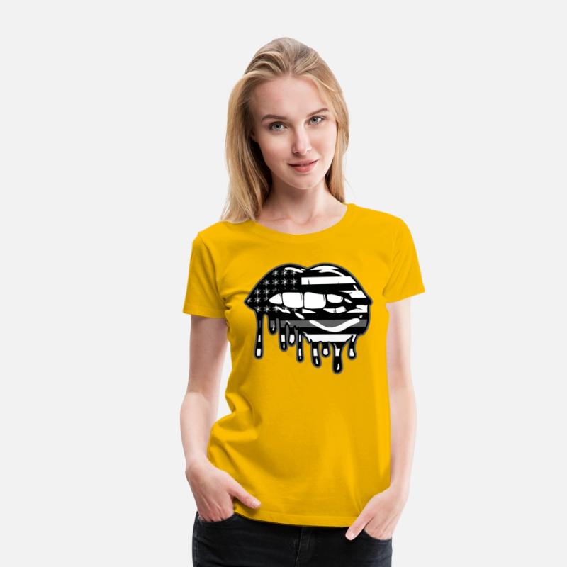 US Flag Lips Correctional Officer Patriotic First