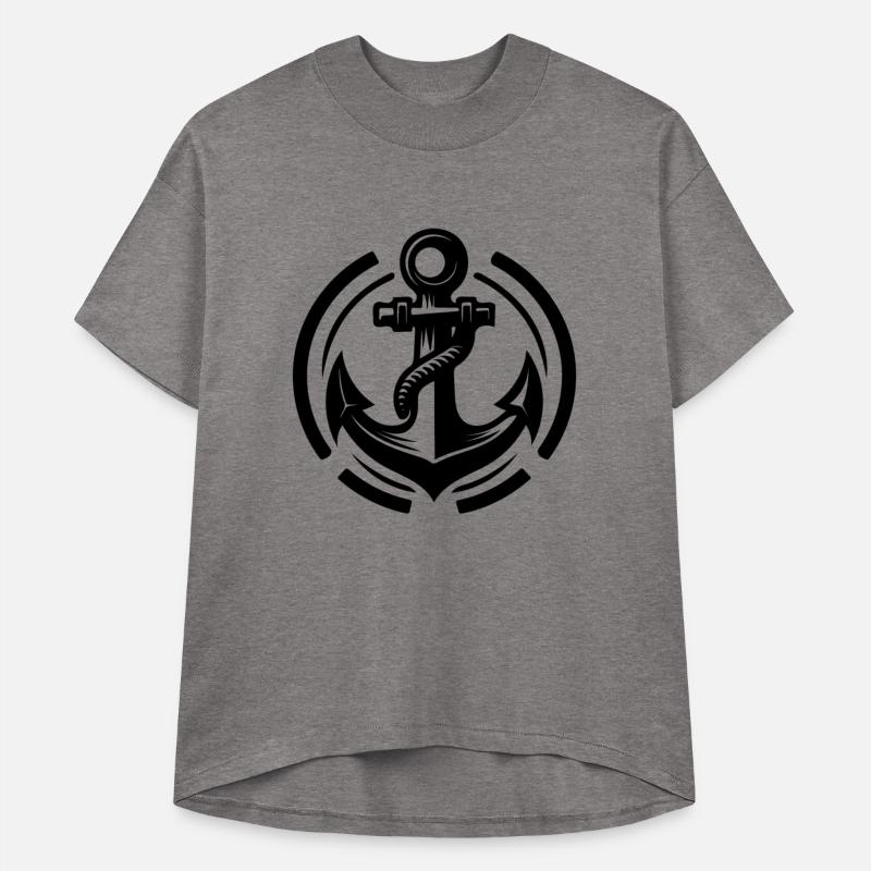 Vintage Old Wet Anchor With Thick Rope