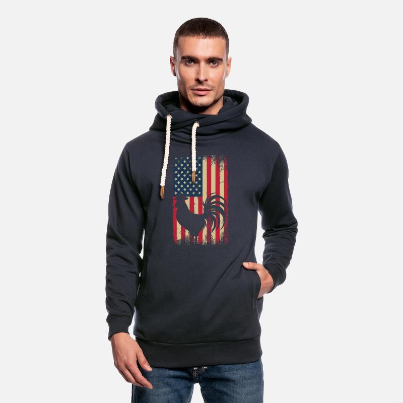 Vintage US Flag Cock Fight Gamefowl American