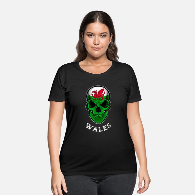Wales Flag Skull Welsh Heritage