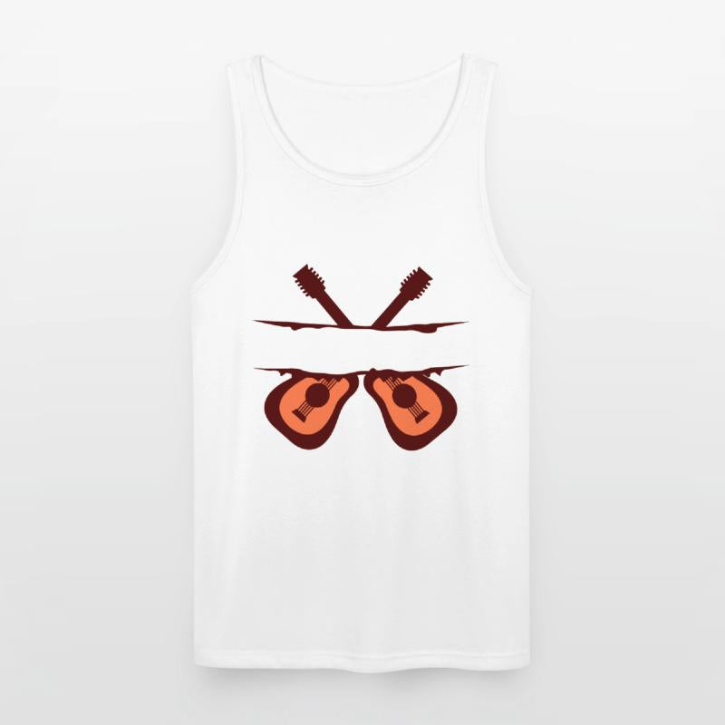 2 Guitars Guitarist Playing Rock Music Fun Bassist