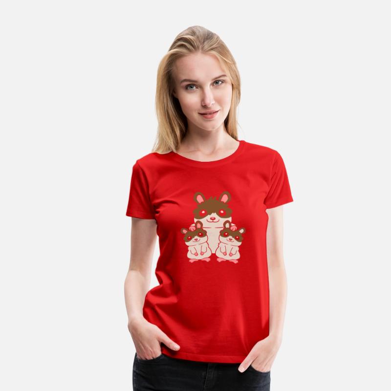 2 kids hamster family