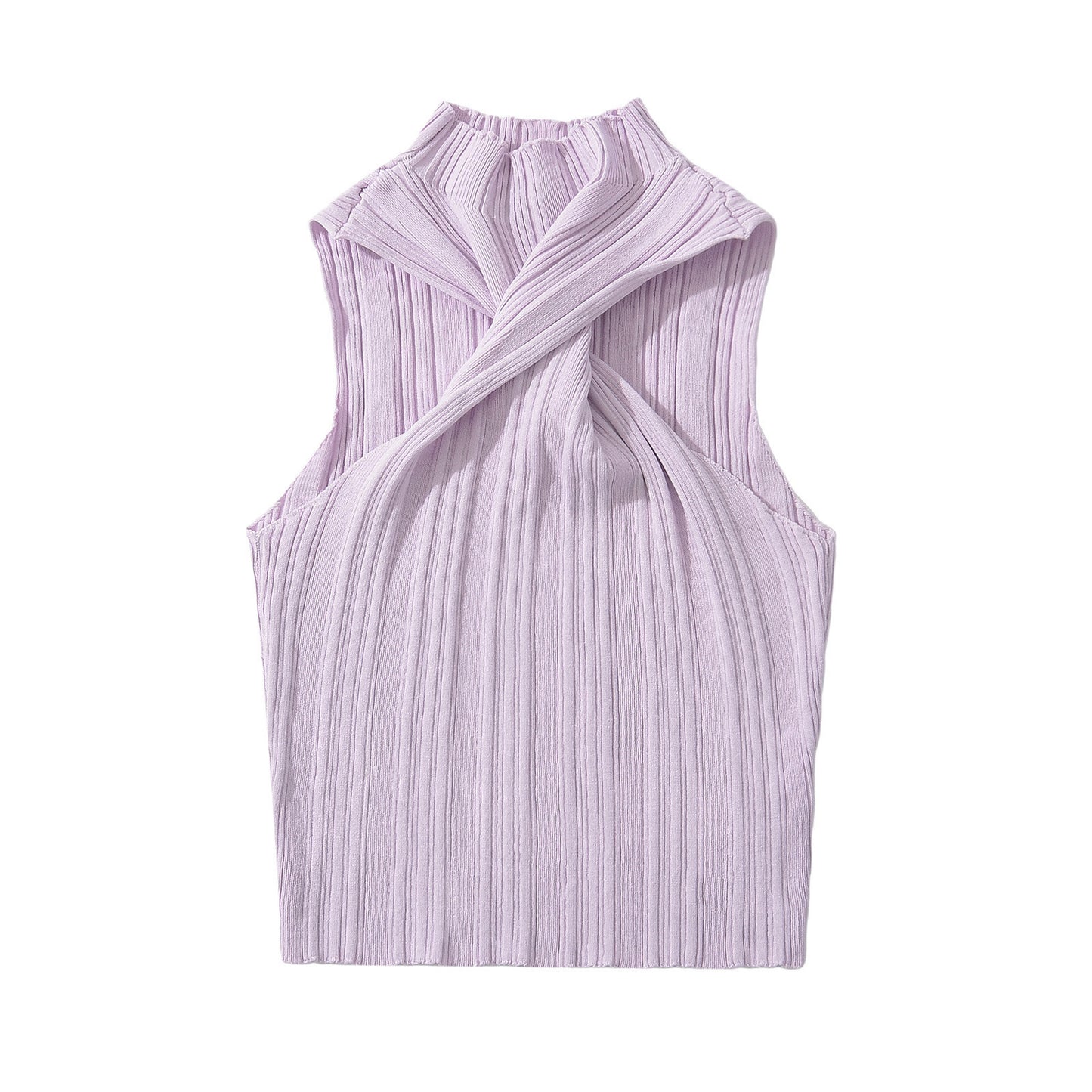 Twisted short spicy girl vest for women