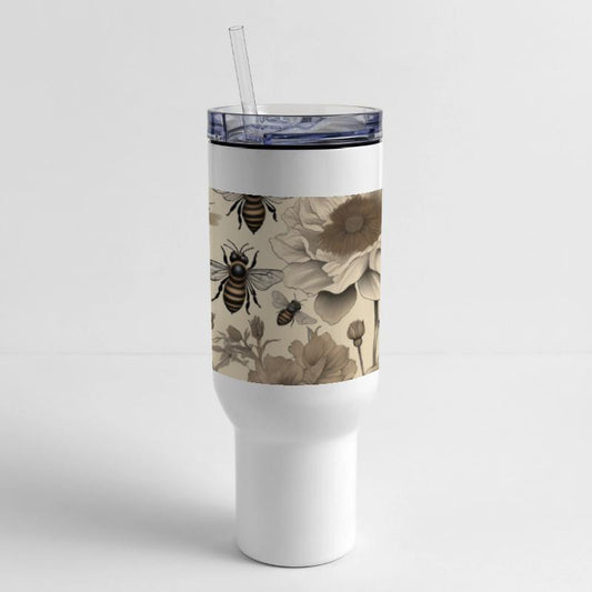 A bee vintage-style illustration