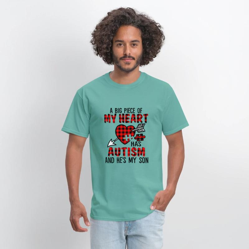 A Big Piece Of My Heart Has Autism He's Is My Son