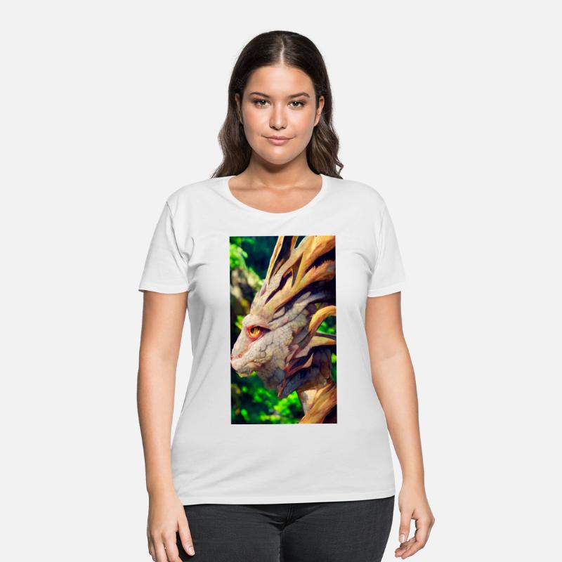 A fabulous mystical dragon in the jungle. A