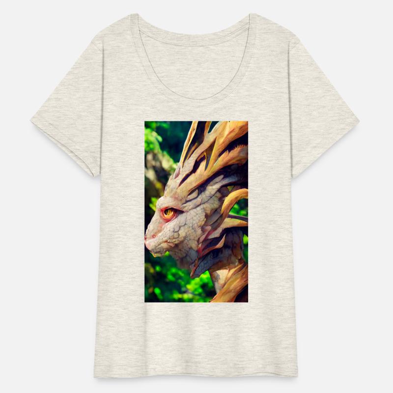 A fabulous mystical dragon in the jungle. A