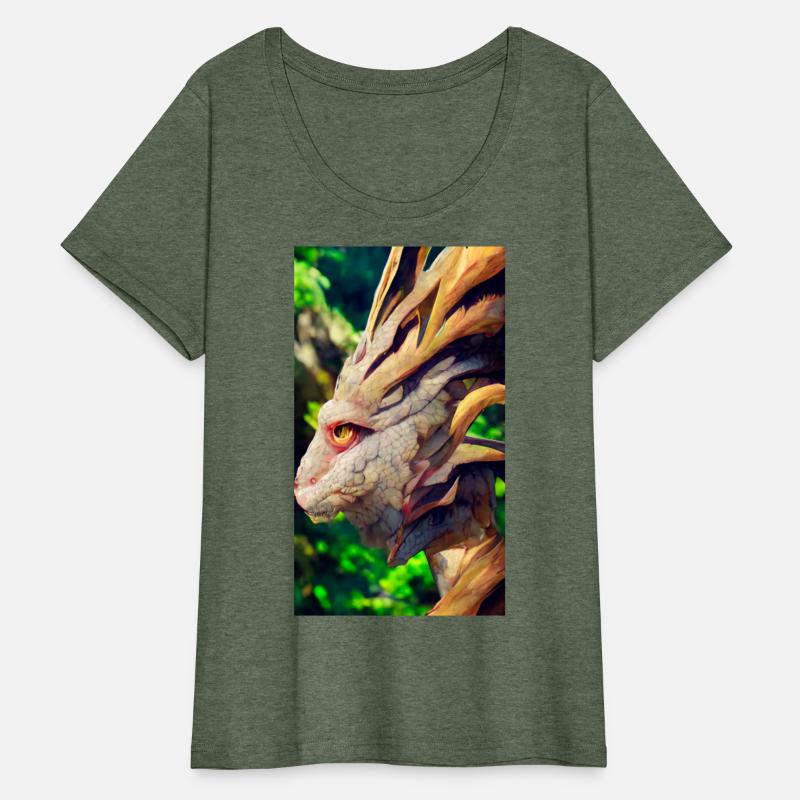 A fabulous mystical dragon in the jungle. A