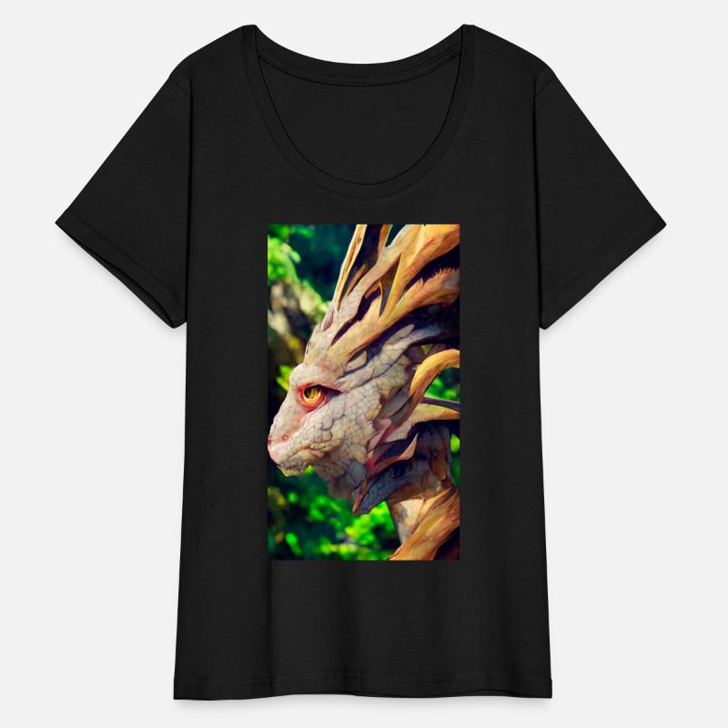 A fabulous mystical dragon in the jungle. A