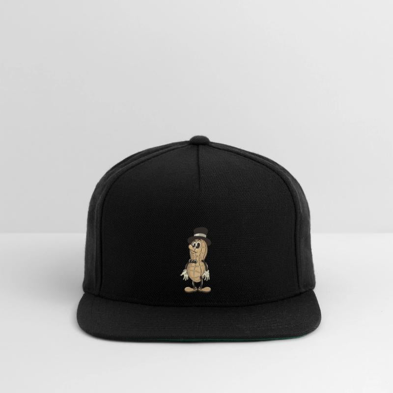 a vimtage peanut with a thin mustache