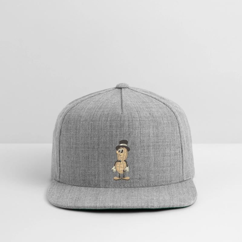 a vimtage peanut with a thin mustache