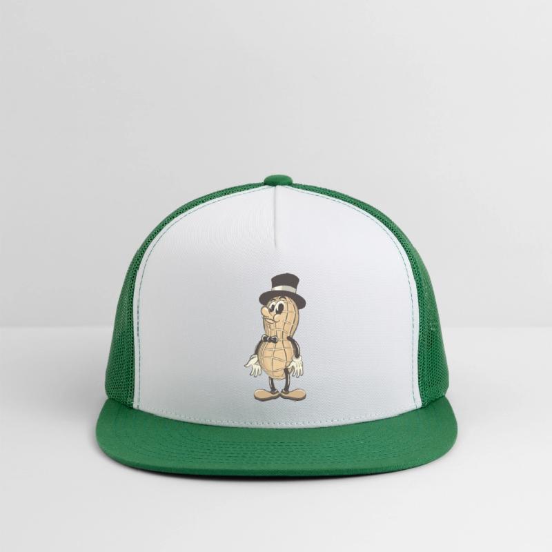 a vimtage peanut with a thin mustache