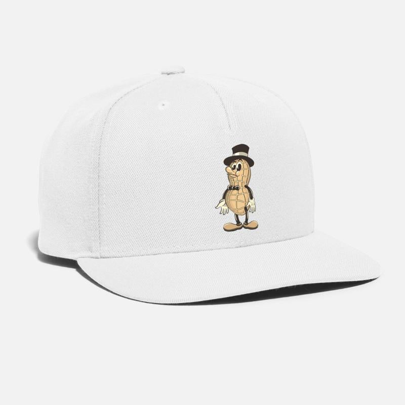 a vimtage peanut with a thin mustache