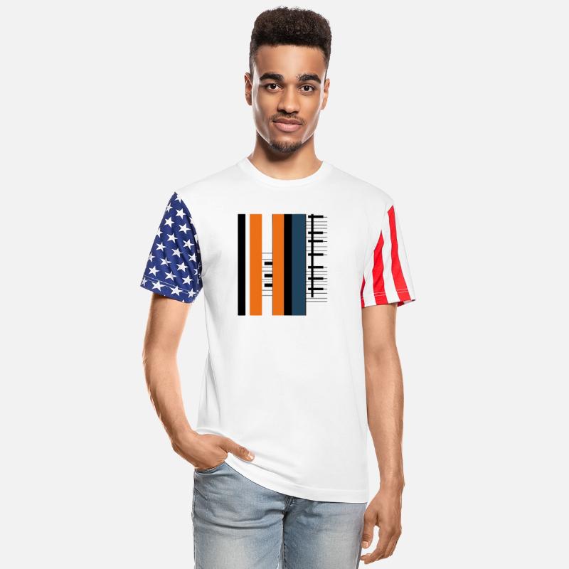 Abstract Piano Key Art