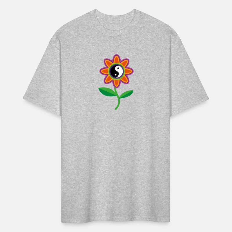 Abstract yin yang flower