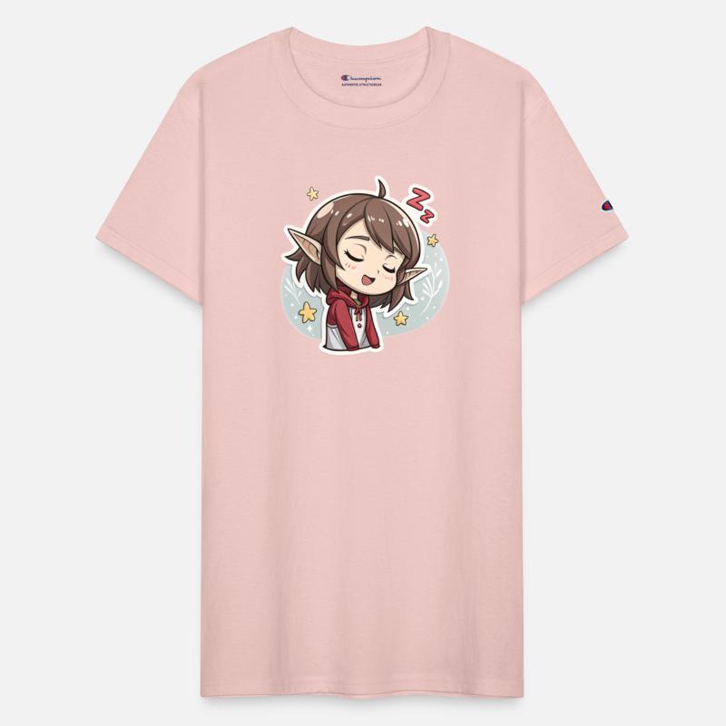 Adorable Sleepy Elf Art Print for Cozy Comfort