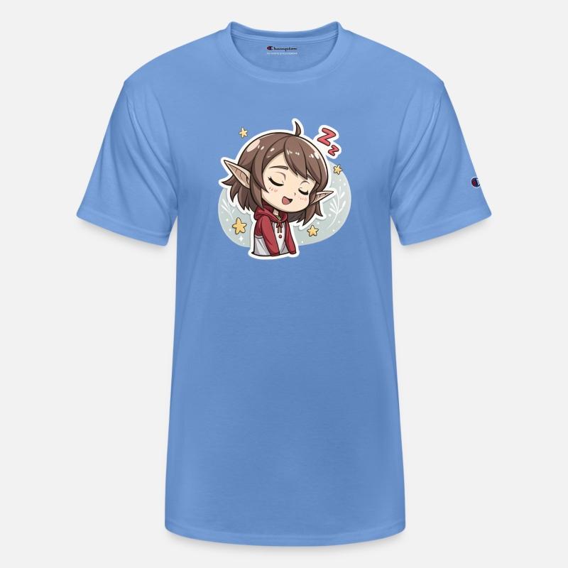 Adorable Sleepy Elf Art Print for Cozy Comfort