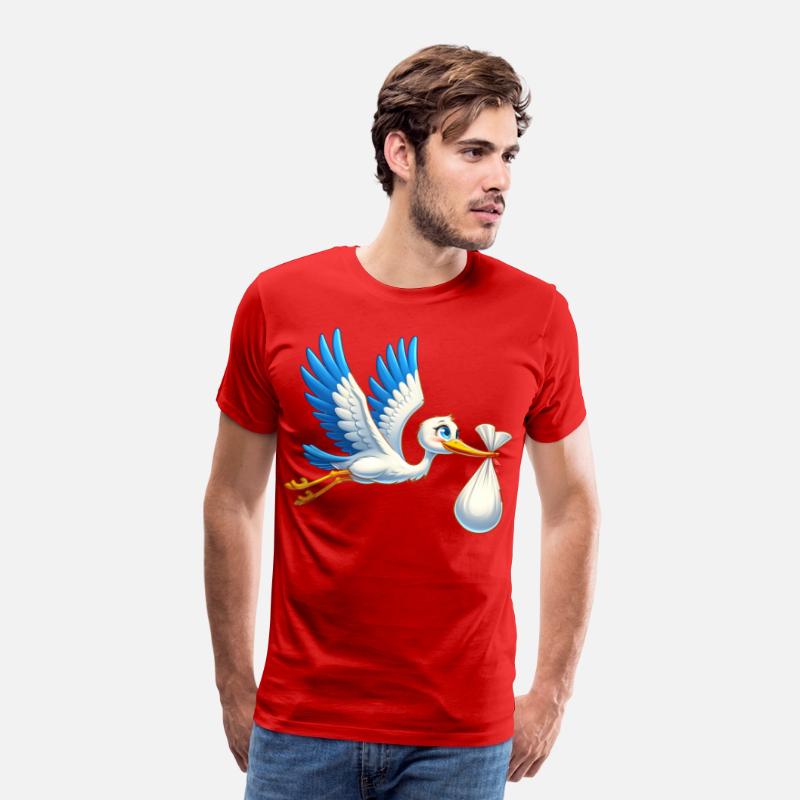 Adorable Stork Illustration with Baby Bundle