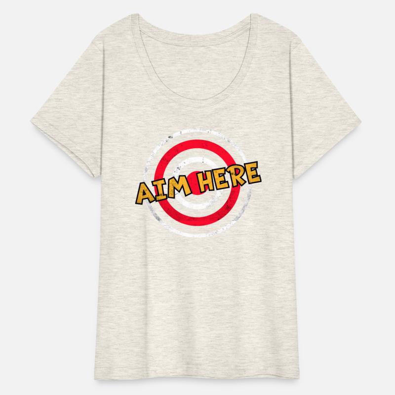 Aim Here Target Lover Shooting Club Darts Players