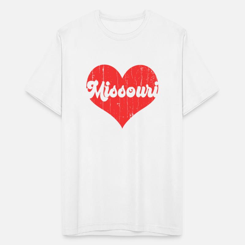 America Citizen US State Flag Heart Love Missouri