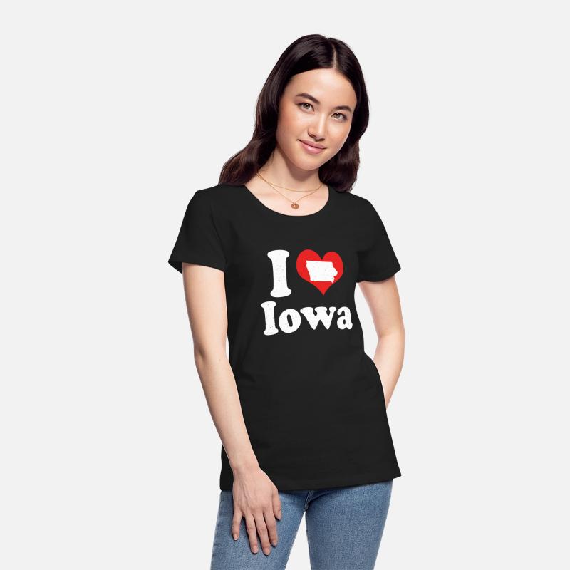 America Citizen US State Love I Heart Iowa