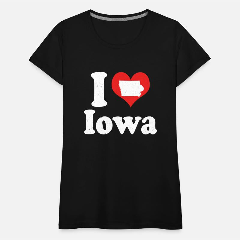 America Citizen US State Love I Heart Iowa