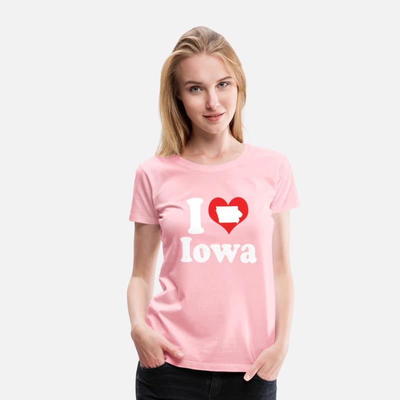 America Citizen US State Love I Heart Iowa