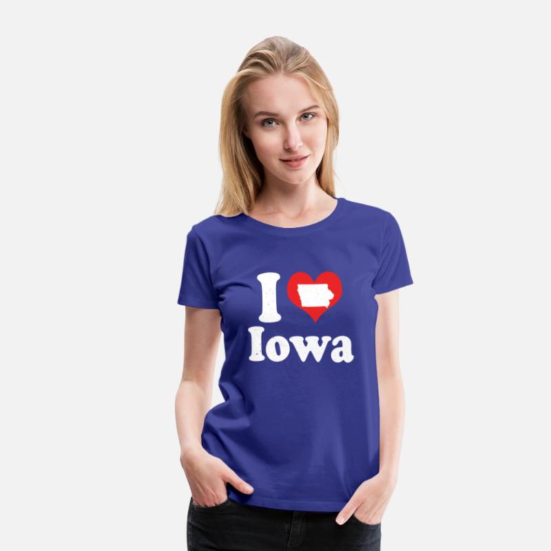 America Citizen US State Love I Heart Iowa