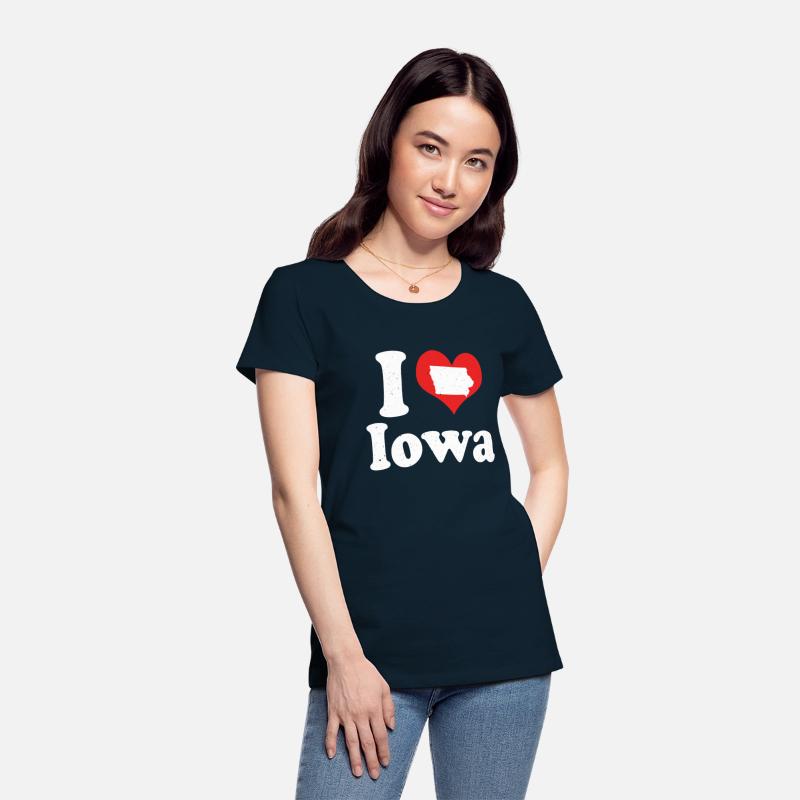 America Citizen US State Love I Heart Iowa