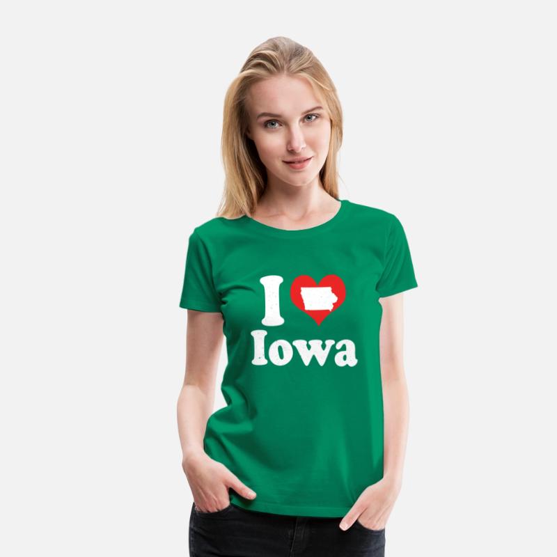 America Citizen US State Love I Heart Iowa